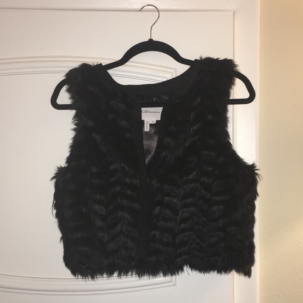 BCBGeneration fur vest